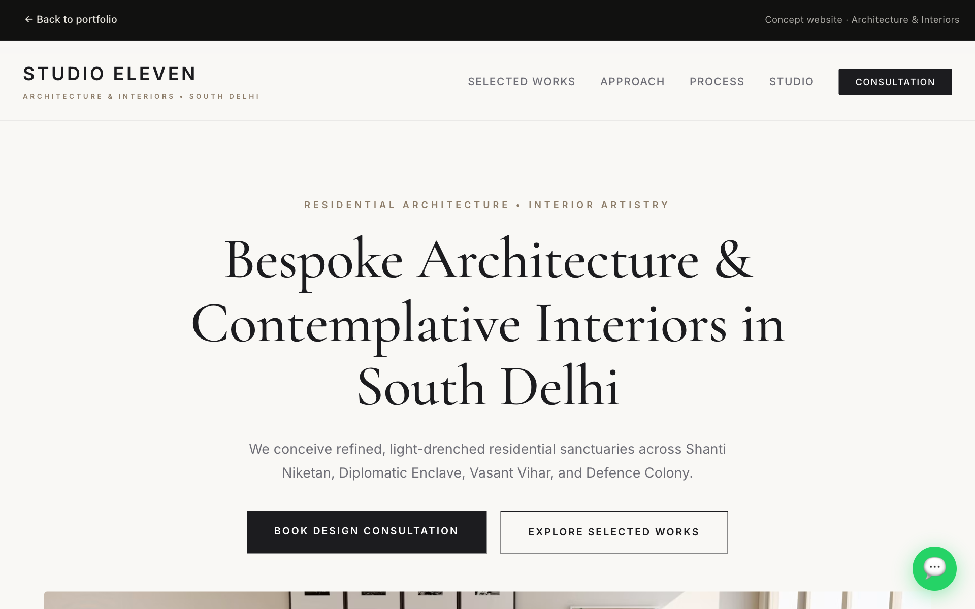 Studio Eleven interior architecture concept preview